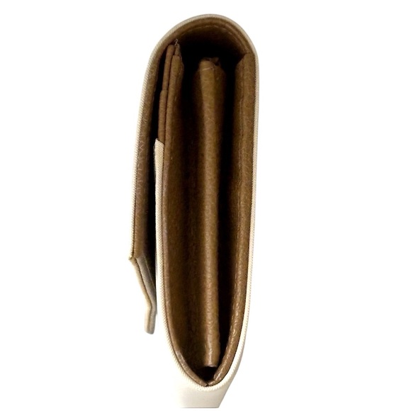 BULGARI Bvlgari RARE Gray/Cream Continental Long Wallet With Box - Picture 8 of 10